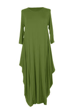 Load image into Gallery viewer, 3/4 Sleeve Draped Dress
