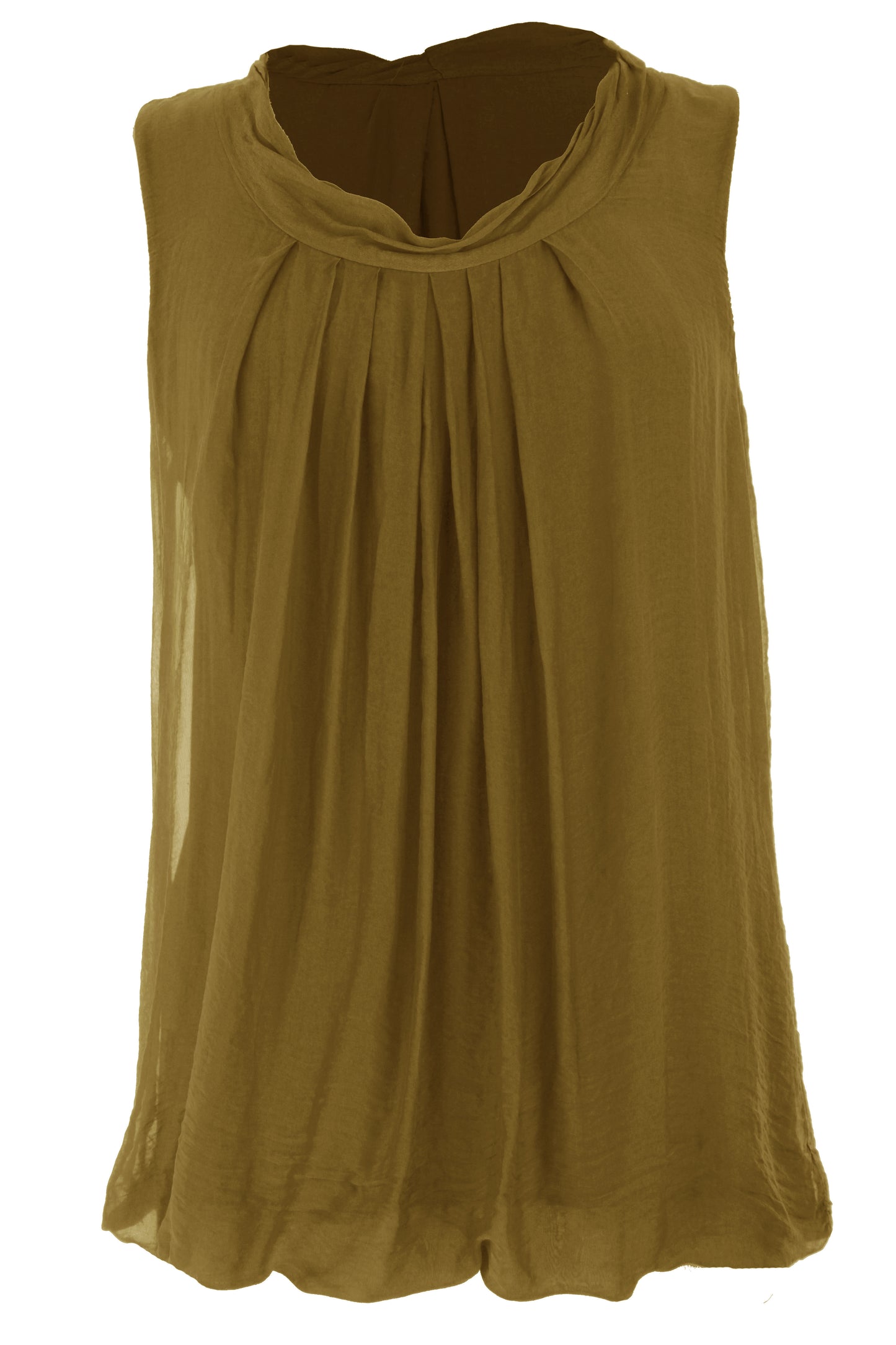 Puffball Silk Top