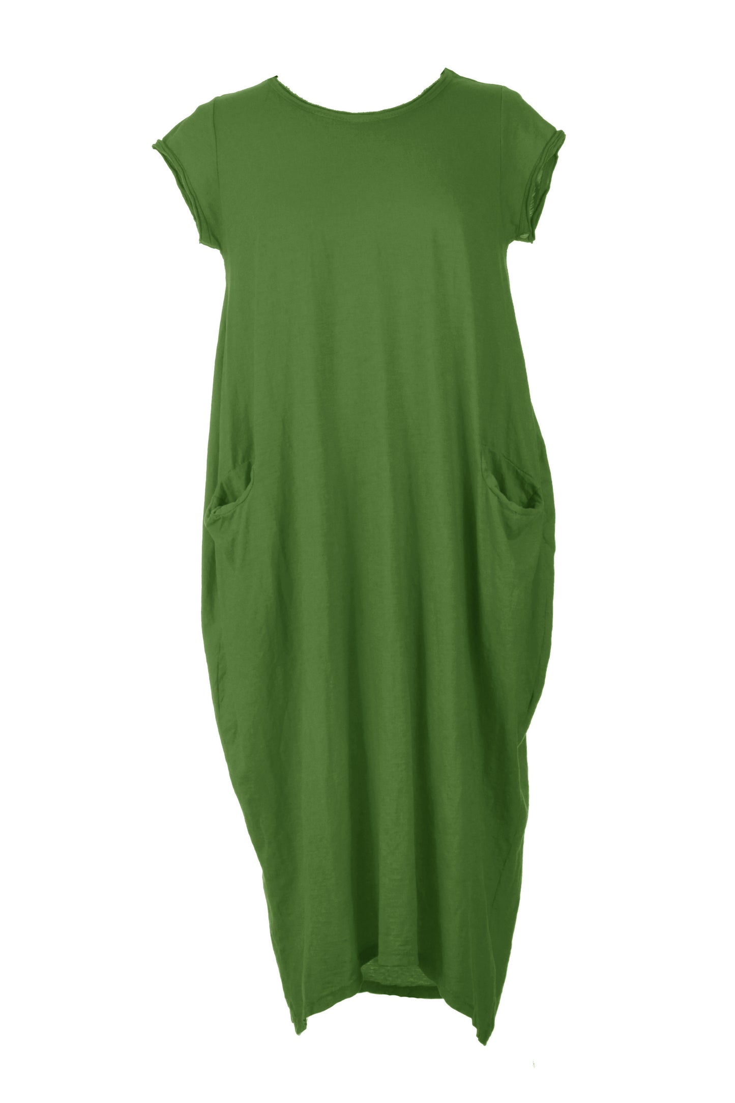 Cap Sleeve 2 Pocket Cotton Midi
