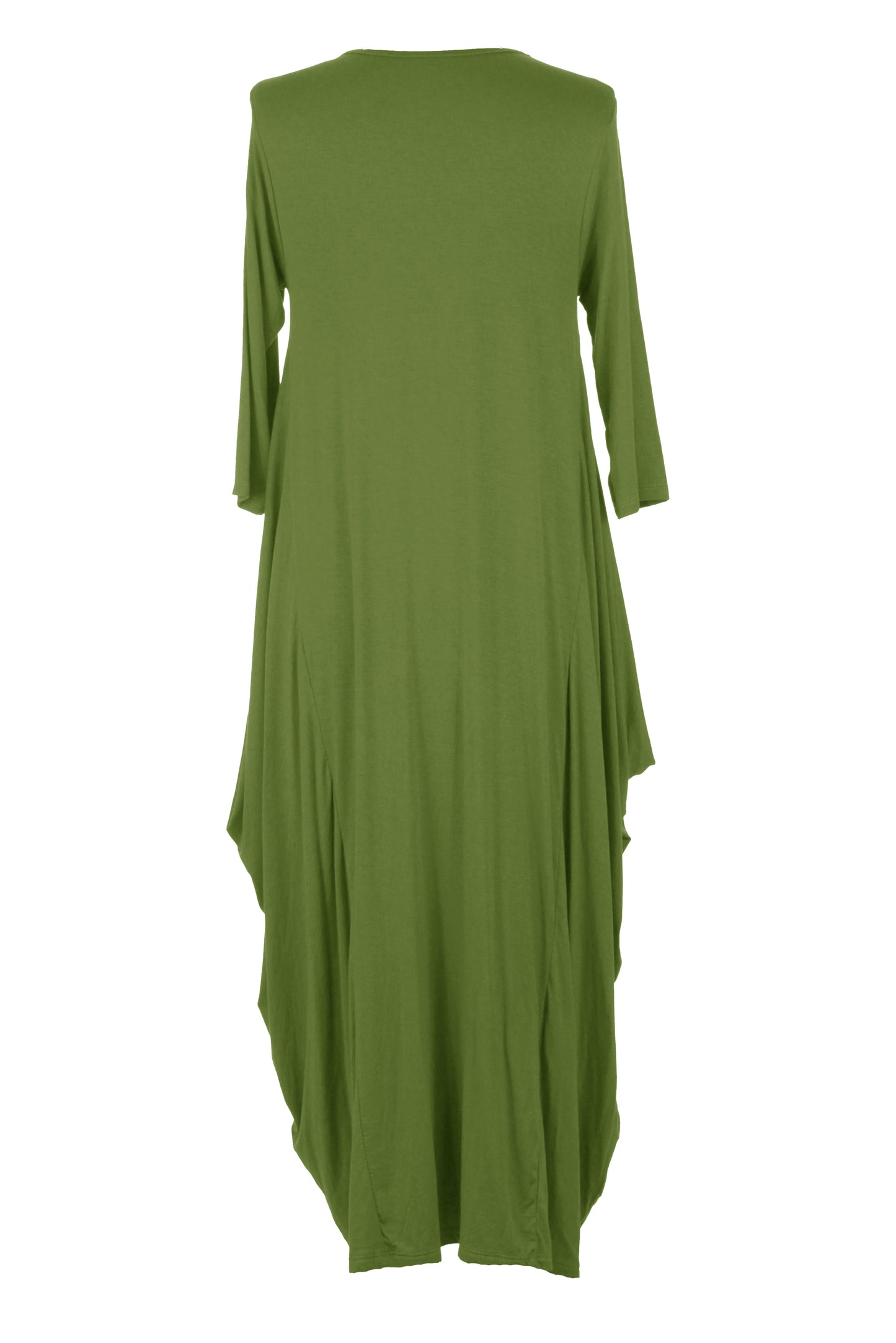 3/4 Sleeve Draped Dress