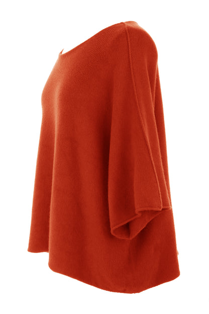 Batwing Short Sleeve Soft Knit Jumper