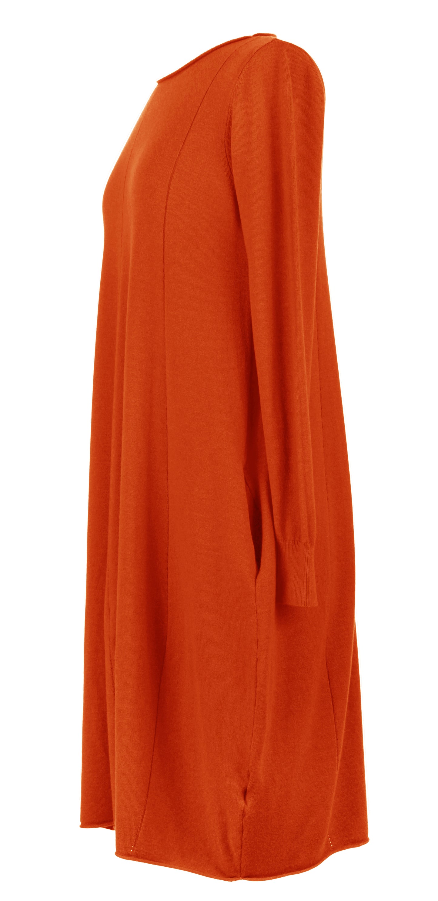 2 Pocket Panel Detail Knit Dress