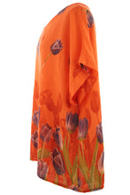 Load image into Gallery viewer, Tulip Print Necklace Cotton Top
