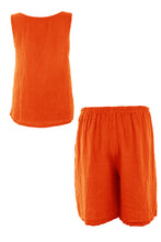 Load image into Gallery viewer, Linen Top Shorts Set
