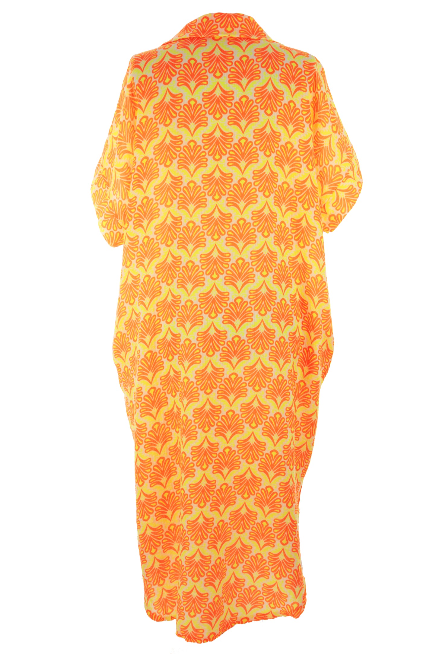 Block Print Collar Midi