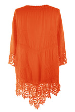 Load image into Gallery viewer, Crochet Trim Kaftan
