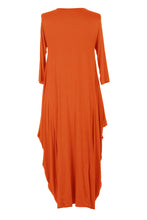 Load image into Gallery viewer, 3/4 Sleeve Draped Dress
