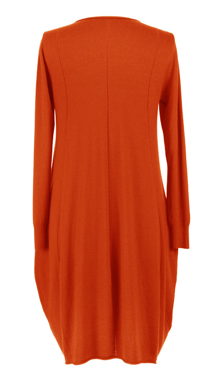 2 Pocket Panel Detail Knit Dress