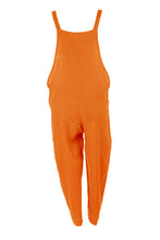 Load image into Gallery viewer, Tie Knot Linen Dungarees
