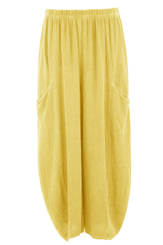 2 Slit Pocket Teabag Linen Trouser