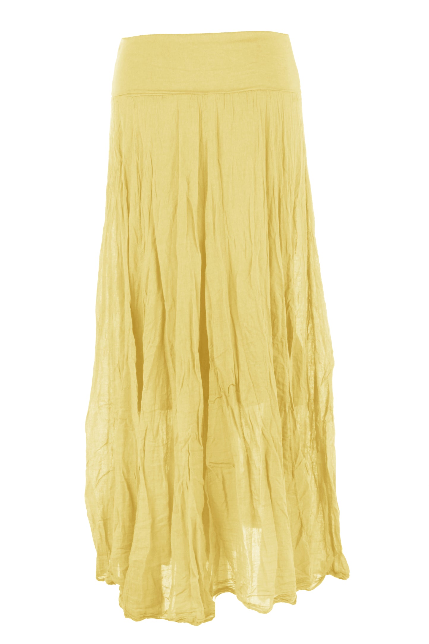 Cotton Panel Midi Skirt