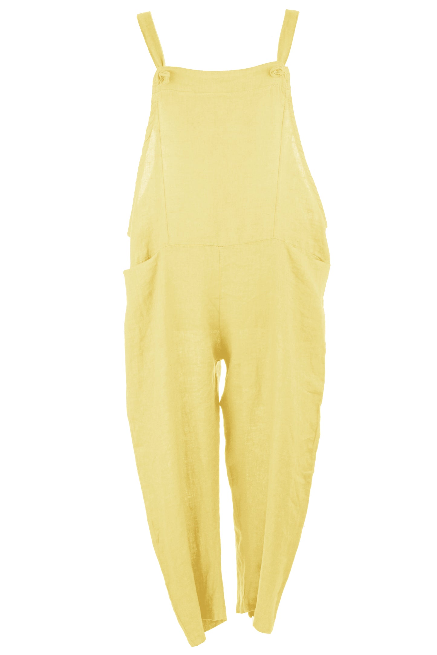 Tie Knot Linen Dungarees