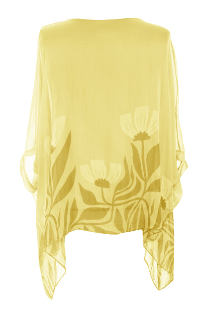 Floral Print Silk Blouse