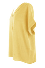 Load image into Gallery viewer, V Neck Teabag Linen Top
