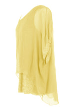 Load image into Gallery viewer, Sequin Hem Silk Top
