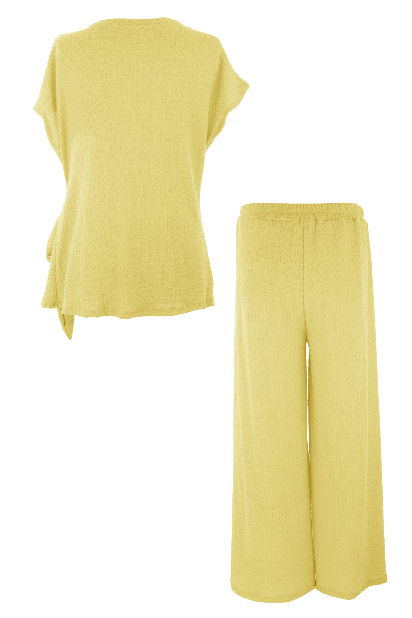 Side Tie Top Trouser Set
