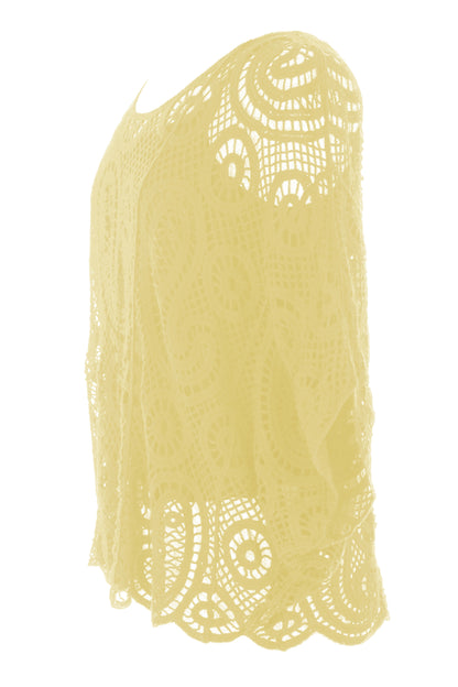 Paisley Crochet Top with Vest