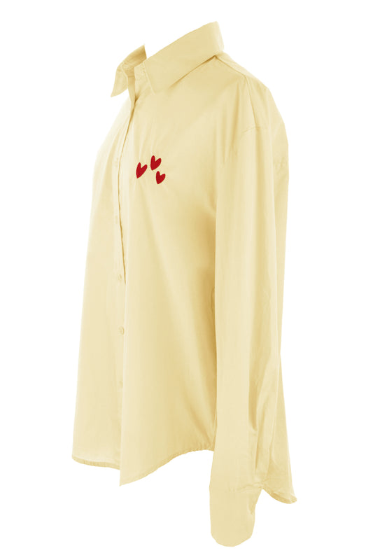 Heart Embroidery Shirt