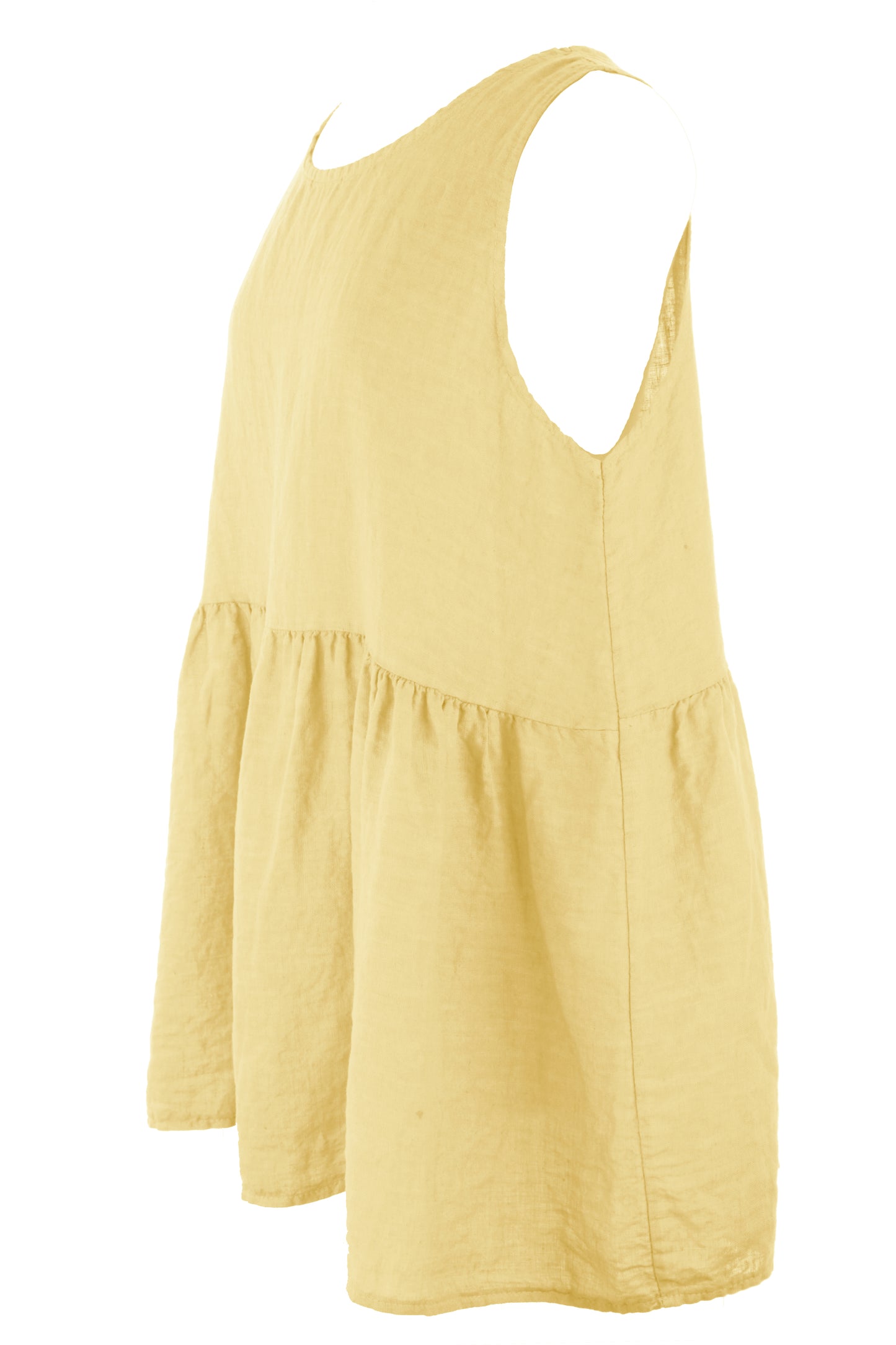 Sleeveless Peplum Linen Top