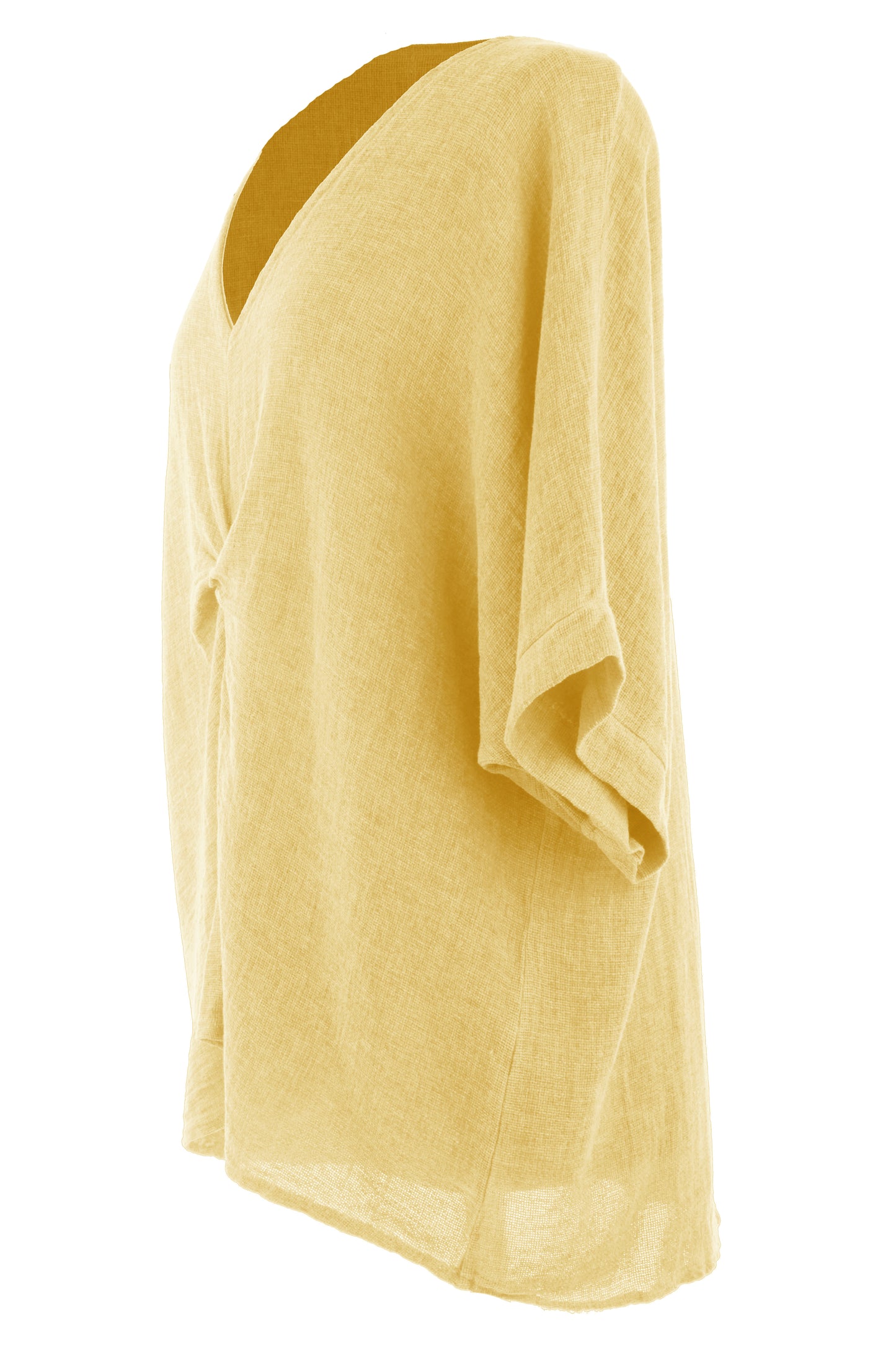 Twist Front Teabag Linen Top