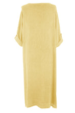 Load image into Gallery viewer, Slit Front Teabag Linen Dress
