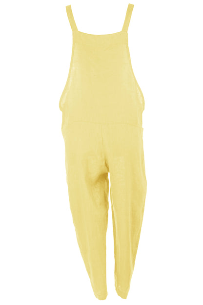 Tie Knot Linen Dungarees