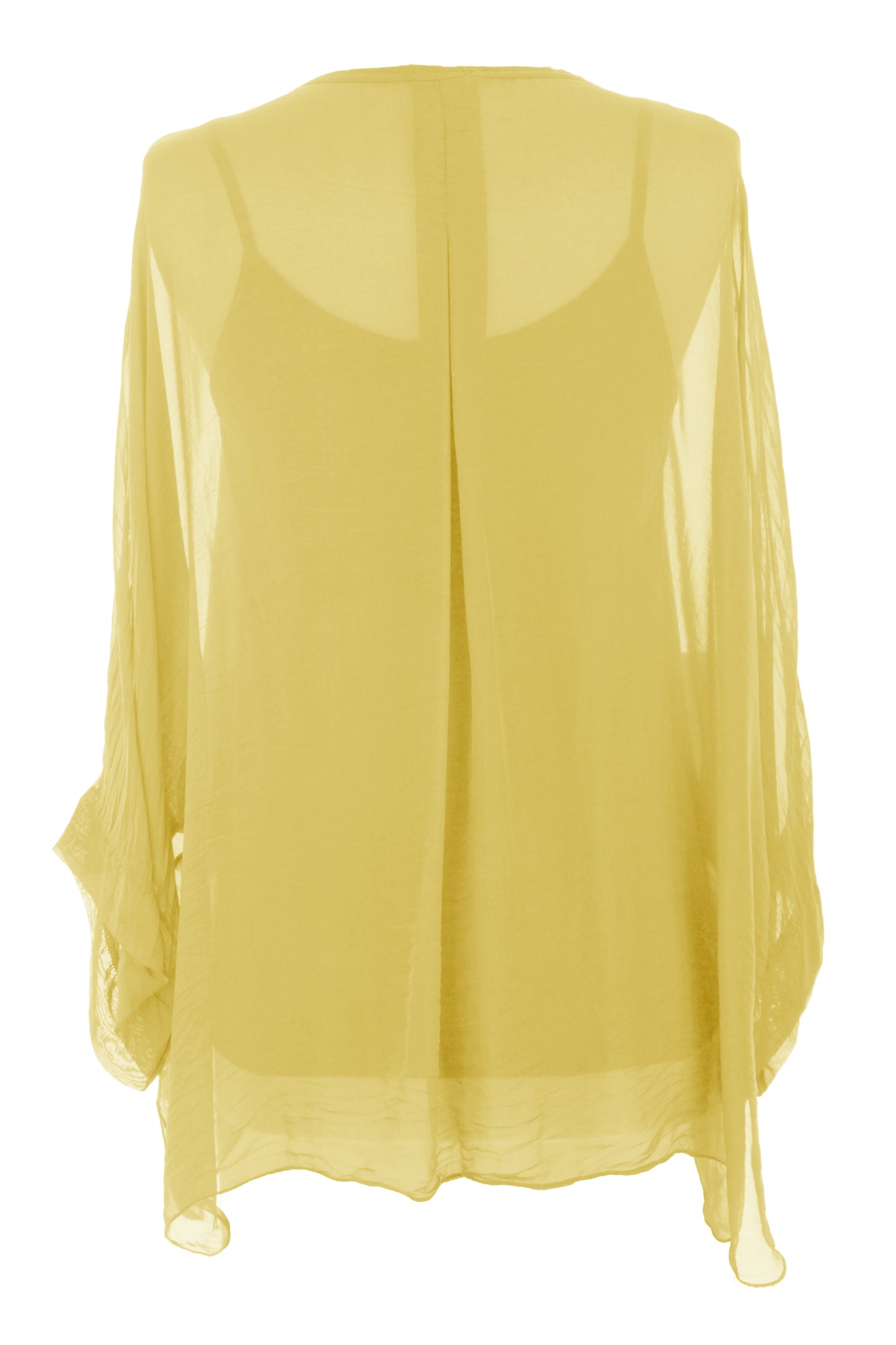 V Neck Silk Shirt with Vest