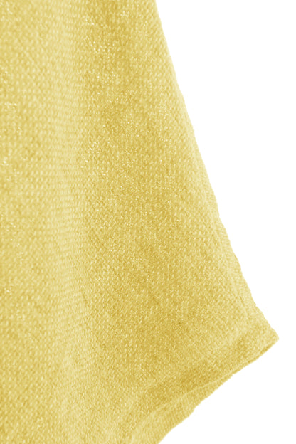 V Cutout Hem Linen Teabag Top