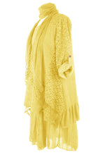 Load image into Gallery viewer, 3 Piece Broderie Anglaise Crochet Scarf Dress
