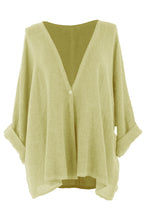 Load image into Gallery viewer, One Button Linen Cardigan
