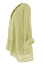 Load image into Gallery viewer, One Button Linen Cardigan
