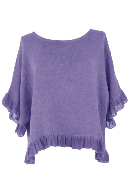 Frill Hem Teabag Top