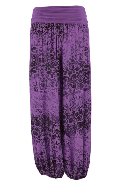 Floral Print Harem Trouser