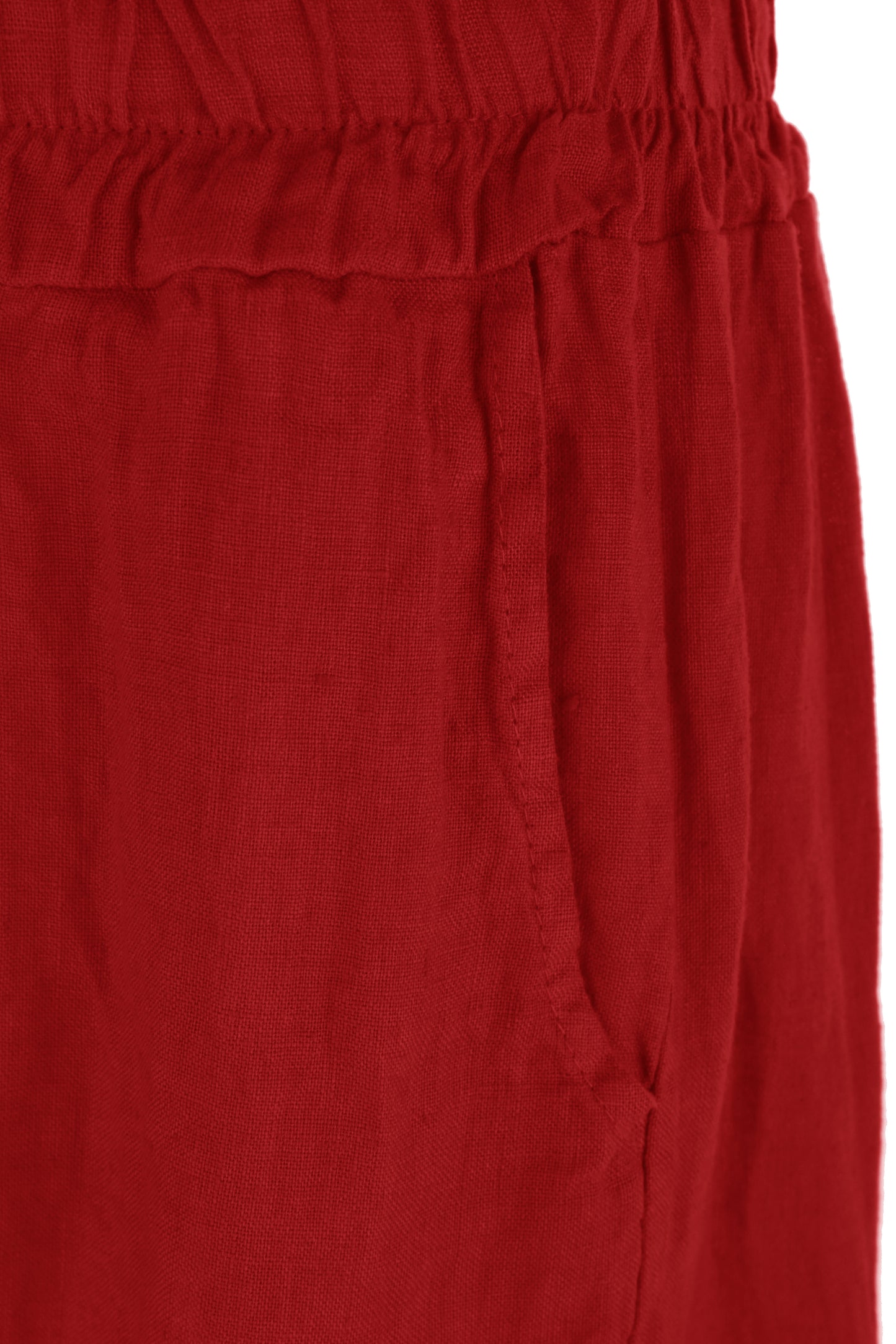2 Pocket Barrel Leg Linen Trouser