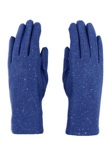 Glitter Detail Cashmere Fleece Gloves