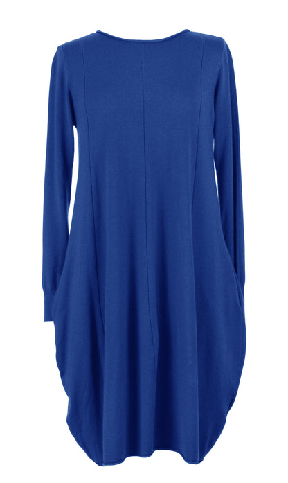 2 Pocket Panel Detail Knit Dress