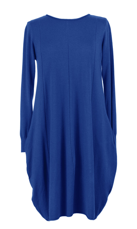 2 Pocket Panel Detail Knit Dress