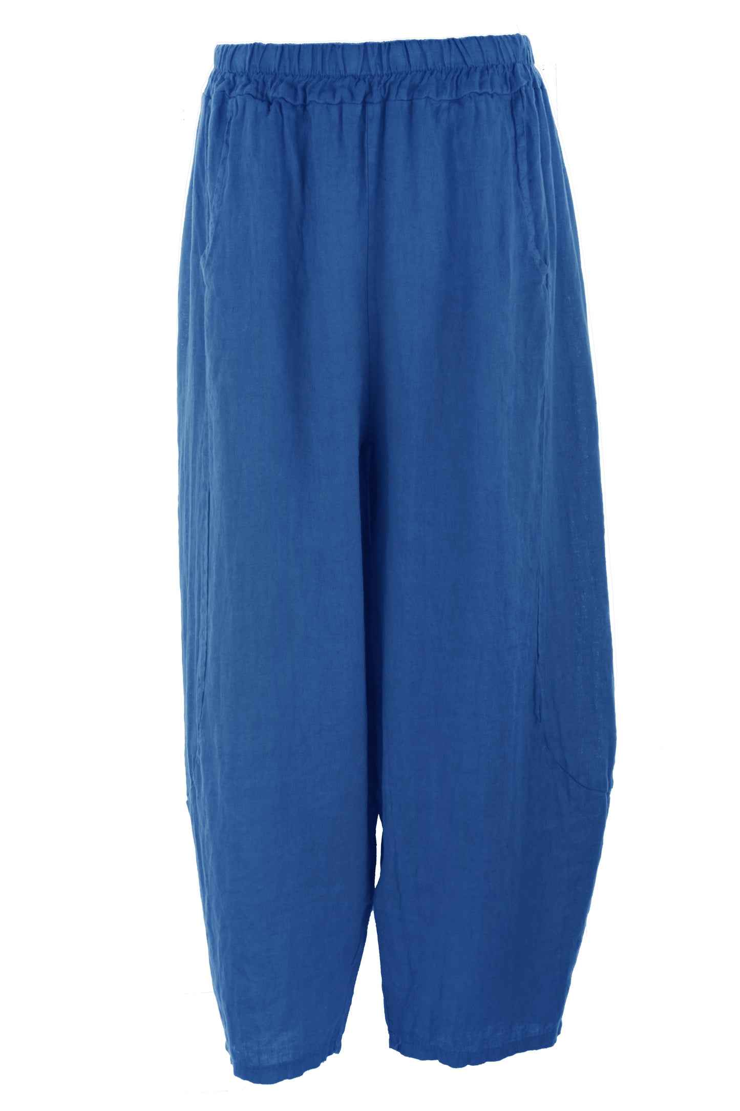 2 Pocket Barrel Leg Linen Trouser