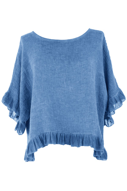 Frill Hem Teabag Top