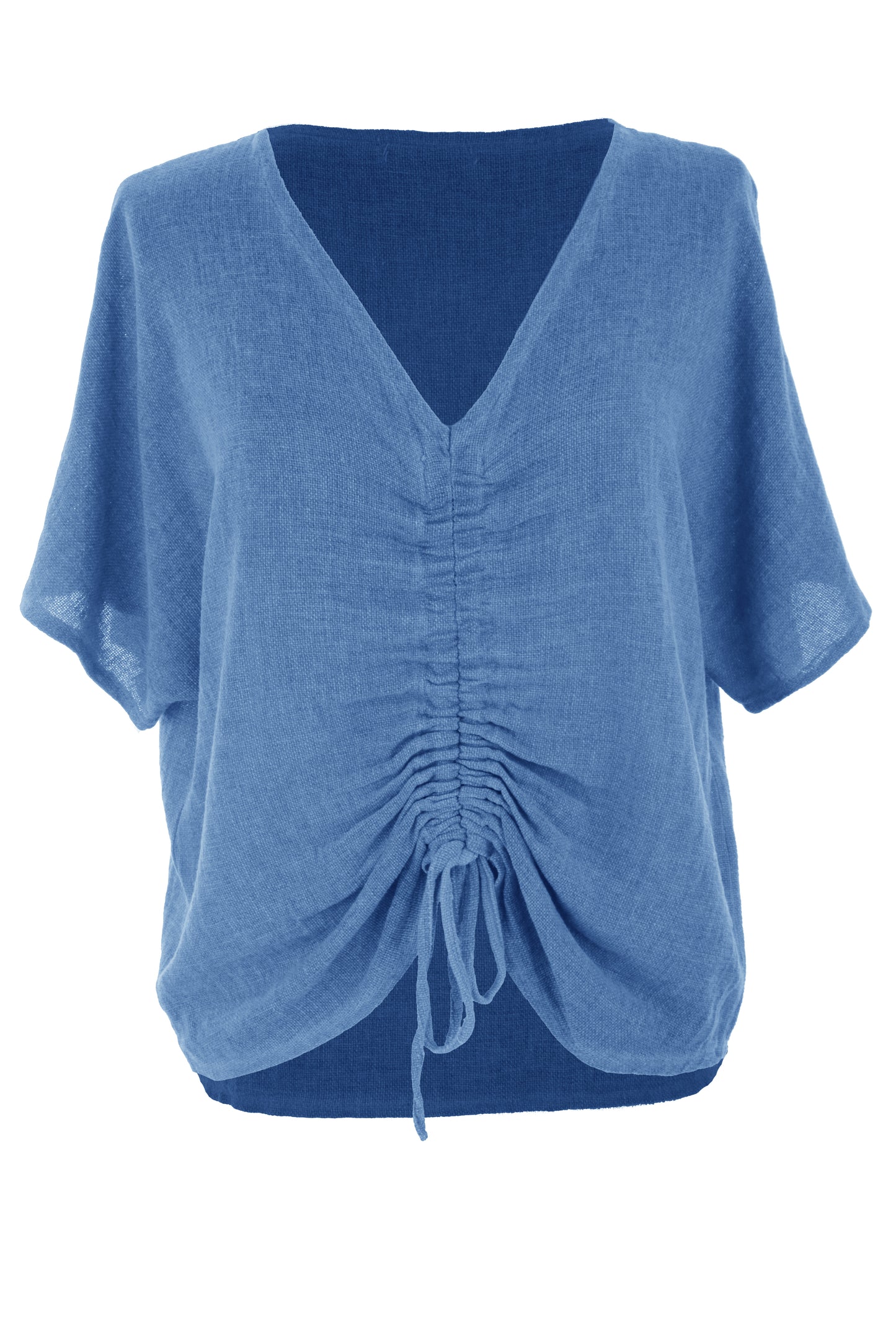 Ruched Front Teabag Top
