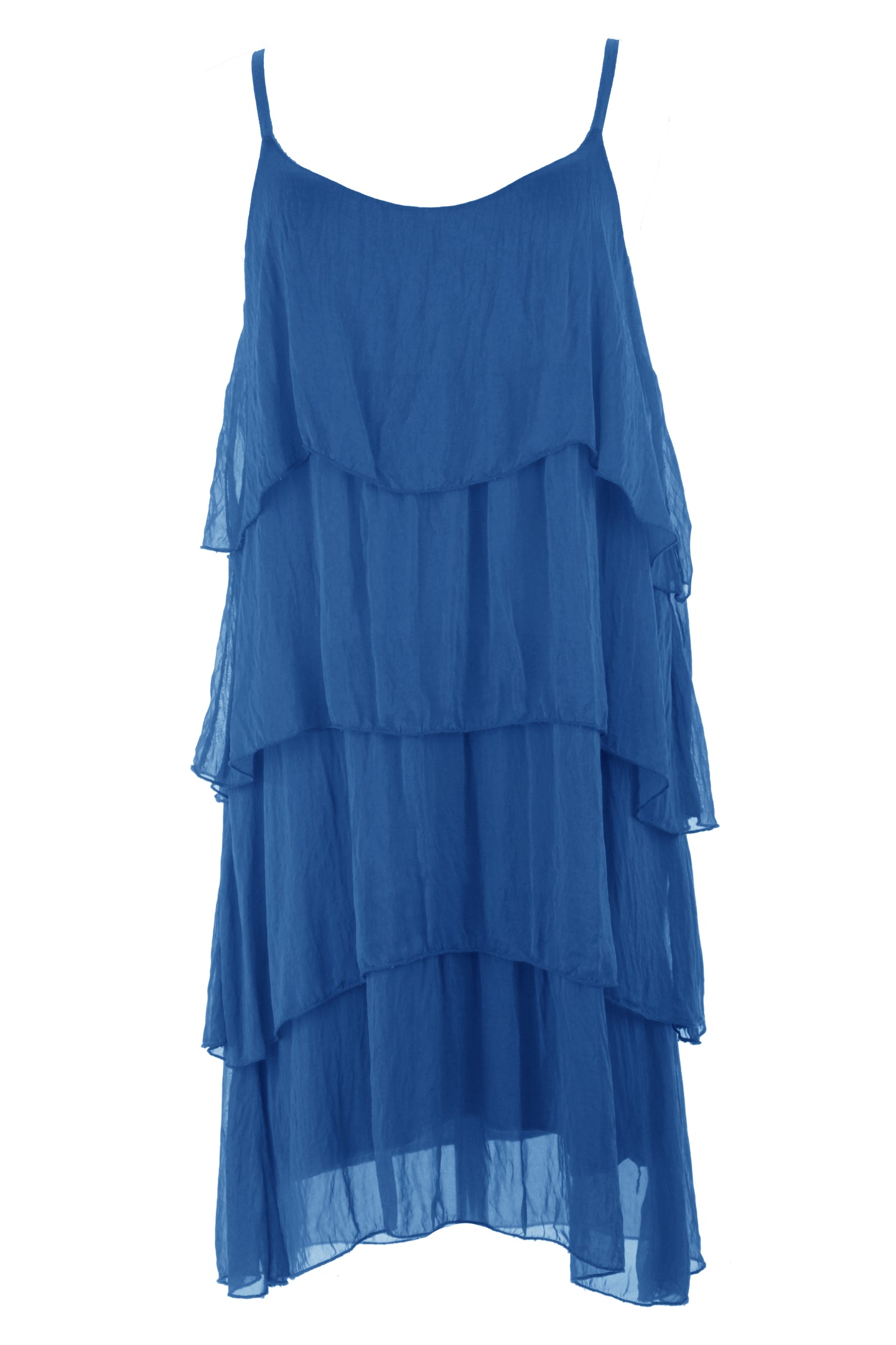 Ruffle Silk Dress