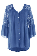 Load image into Gallery viewer, Crochet Lace Back Shirt
