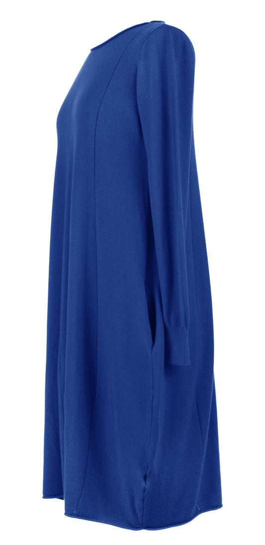 2 Pocket Panel Detail Knit Dress