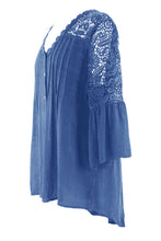 Load image into Gallery viewer, Crochet Lace Back Shirt
