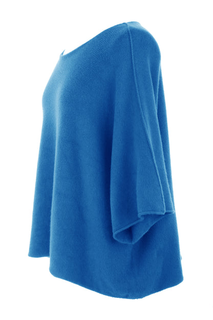 Batwing Short Sleeve Soft Knit Jumper