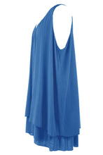 Load image into Gallery viewer, Sleeveless Crochet Back Layered Dress
