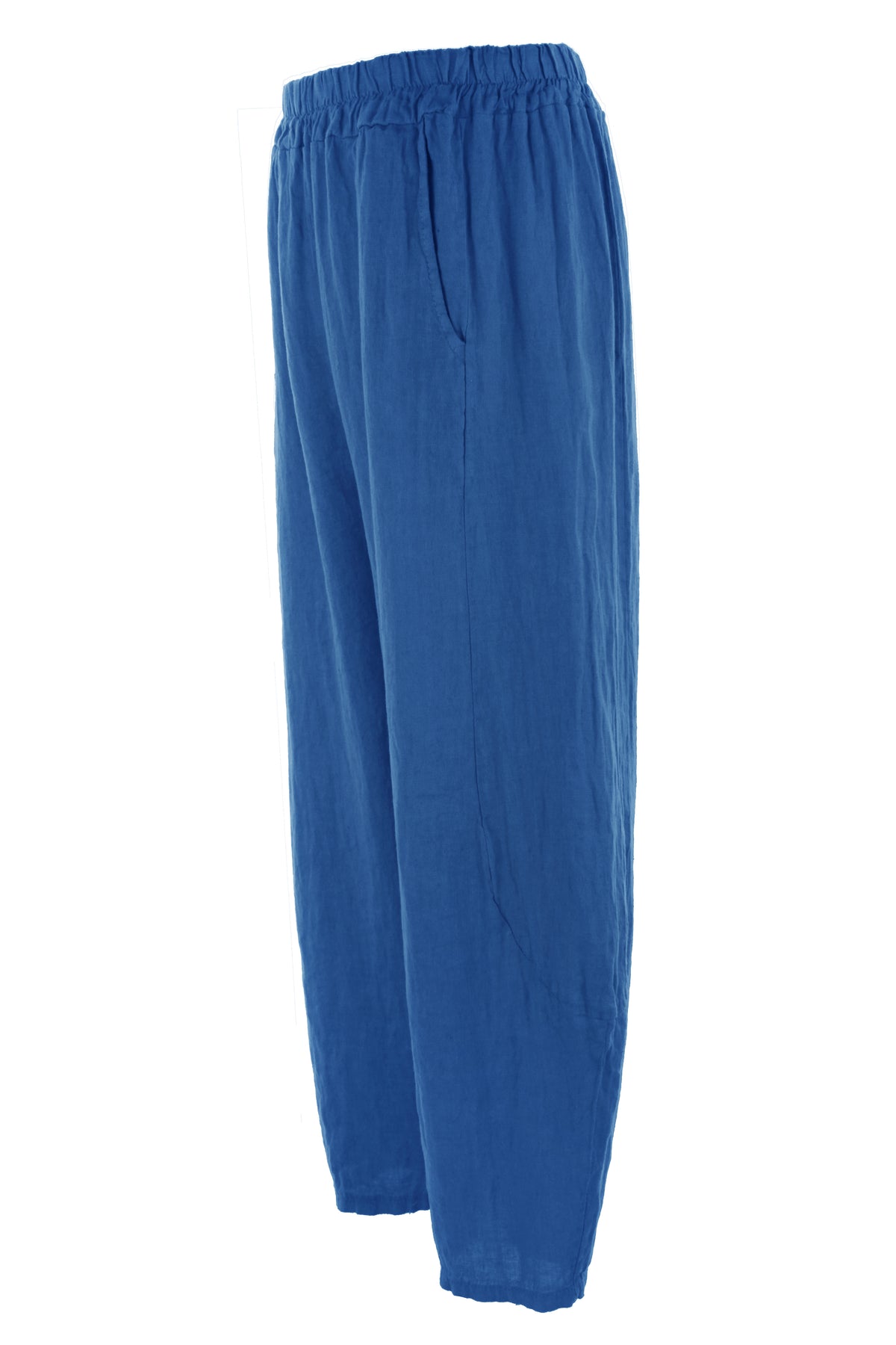 2 Pocket Barrel Leg Linen Trouser