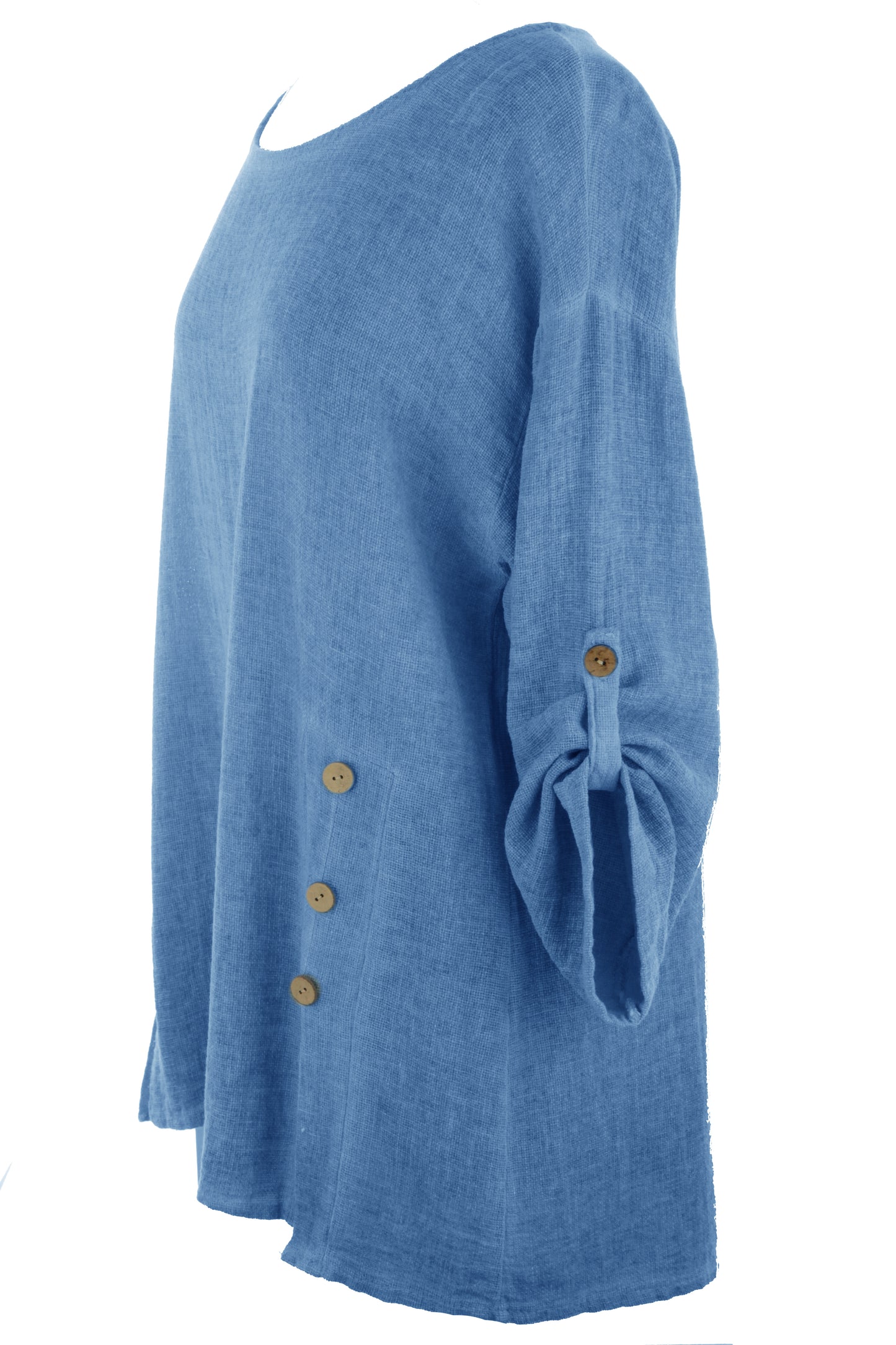 Cutout Button Detail Teabag Top