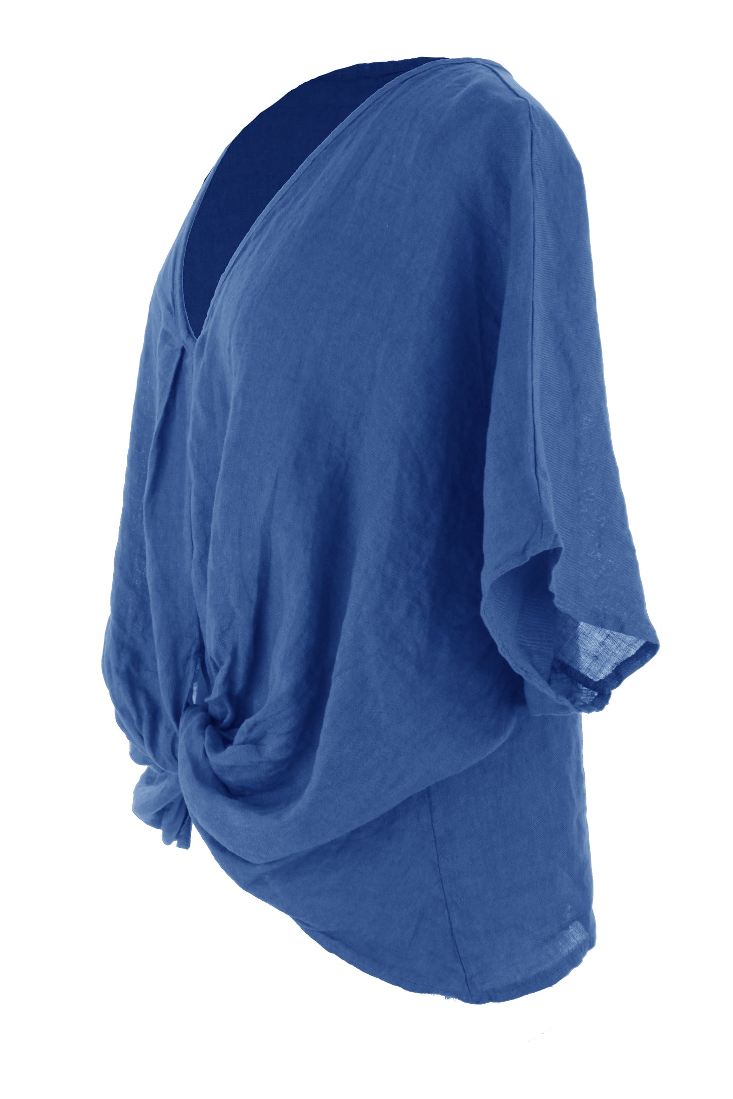 Twist Hem Linen Top