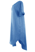 Load image into Gallery viewer, Button Detail Stripe Midi
